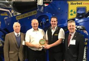 Won the Innovation Award at LAMMA show for new design of Herbst Compac Screener.